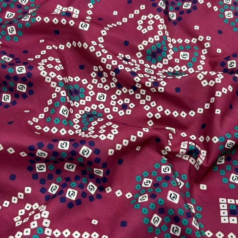 Printed Raw Silk - 3 Meter