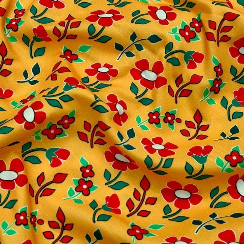 Printed Raw Silk - 3 Meter