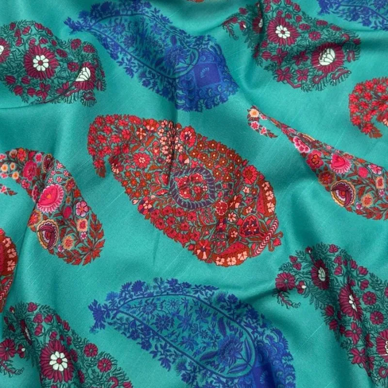 Printed Raw Silk - 3 Meter